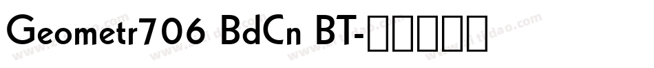 Geometr706 BdCn BT字体转换